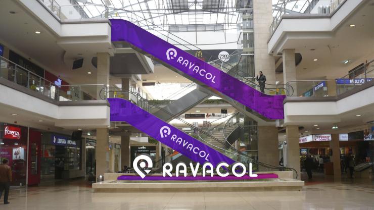 Publicidad en Centros Comerciales - escaleras